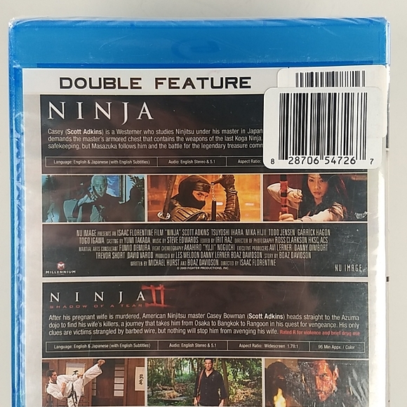 Factory Sealed Double Feature: Ninja & Ninja 2,  Blu Ray/DVD Combo Set - Picture 5 of 10